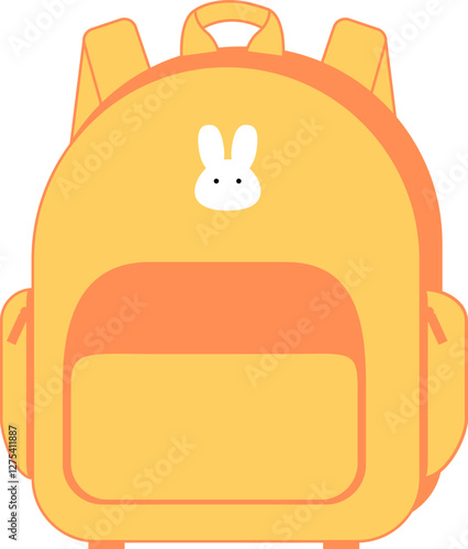 Back to school child bag illustration