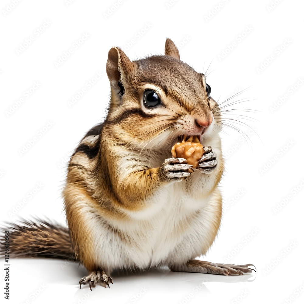 Cute Chipmunk Eating Nut Cute Chipmunk Eating Nut