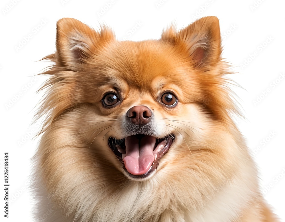 Obraz premium Happy Pomeranian Dog Portrait