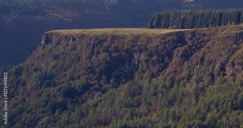 Looking across to Blaenrhondda and Mynydd Blaenrhondda on the A4061 at Hendre'r Mynydd Car Park, photo