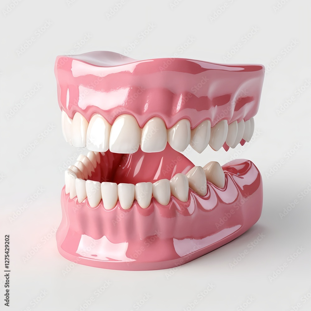 Obraz premium Healthy Human Teeth and Gums Model
