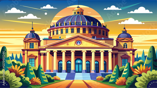 Romanian Athenaeum (Concert Hall) in Bucharest, Romania