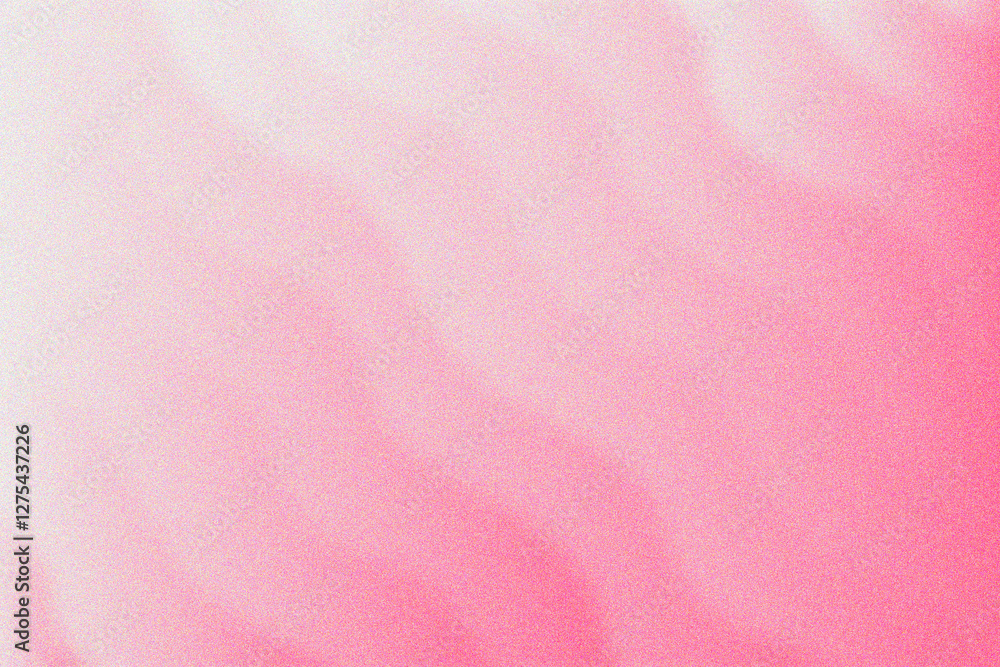 Obraz premium Abstract defocused blur, cute sand wave with grain texture gradient, nude pink colors gradation background with copy space. Aesthetic elegant pale pink shade backdrop with noise effect