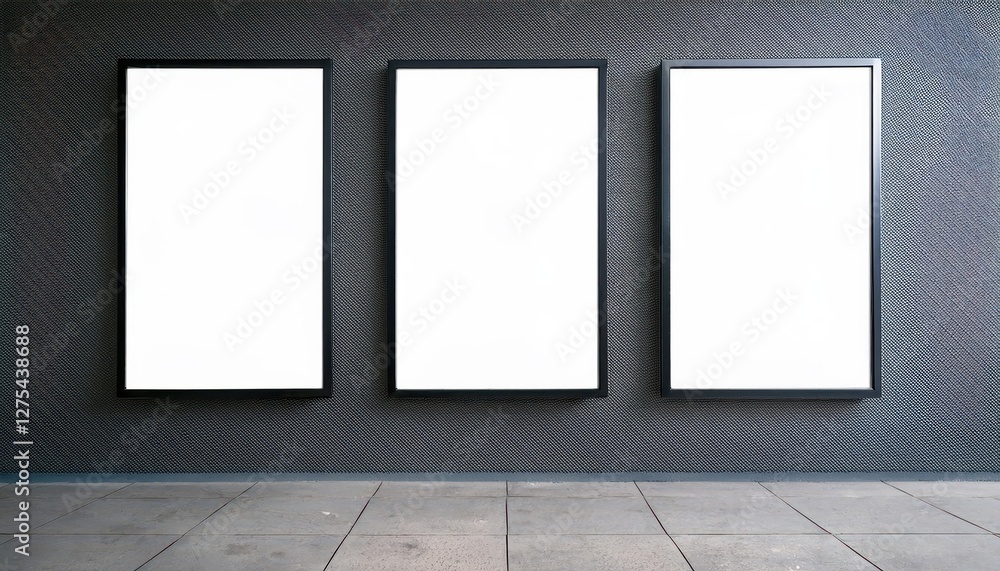 Three Vertical Frames Mockup Hanging on Wall Vibrant Geometric Artwork Adding Modern Flair to Minimalist Interior, Perfect for Digital Art, Home Decor, or Design Inspiration. Three Vertical Frames Mockup Hanging on Wall Vibrant Geometric Artwork Adding Modern Flair to Minimalist Interior, Perfect for Digital Art, Home Decor, or Design Inspiration.