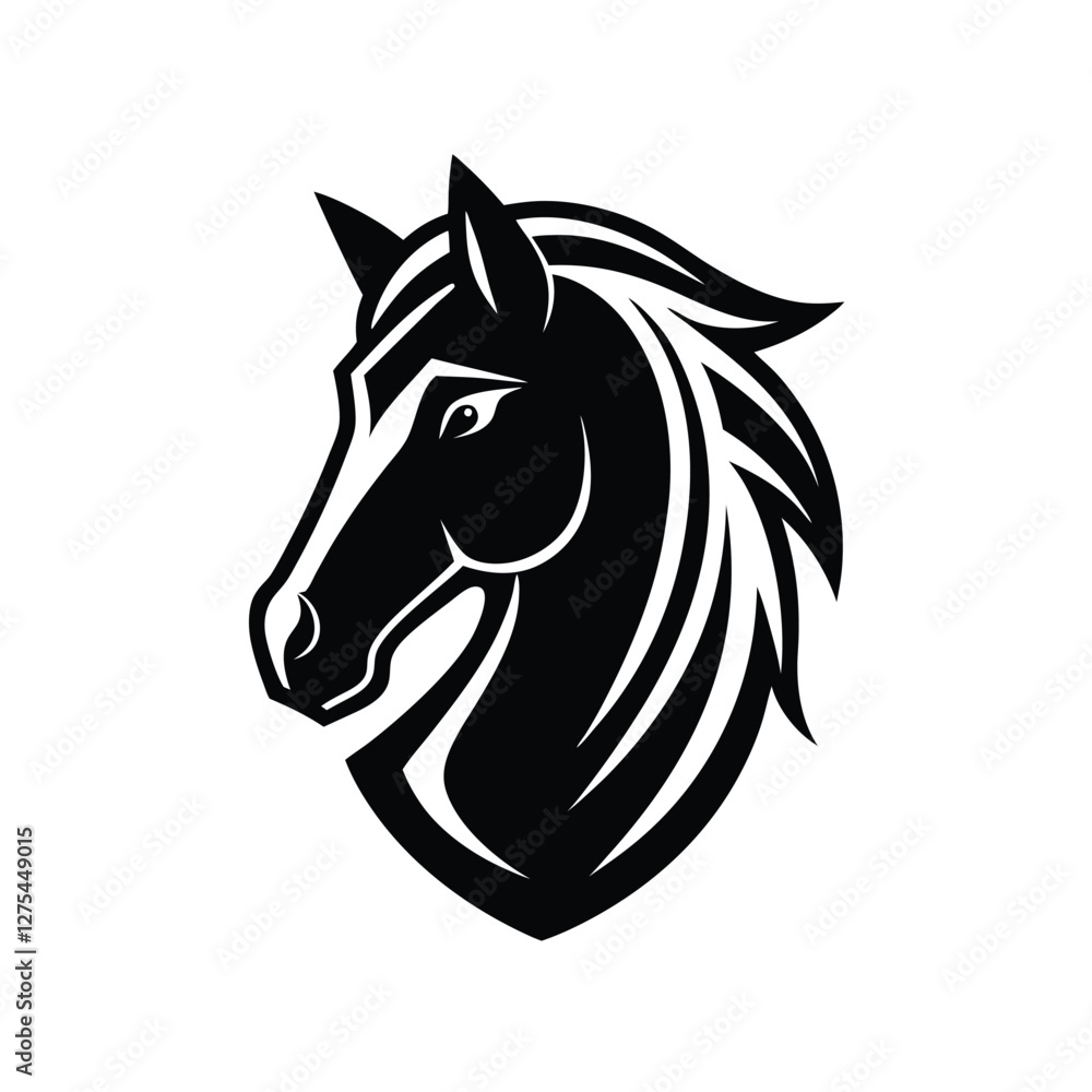 Fototapeta premium horse head silhouette