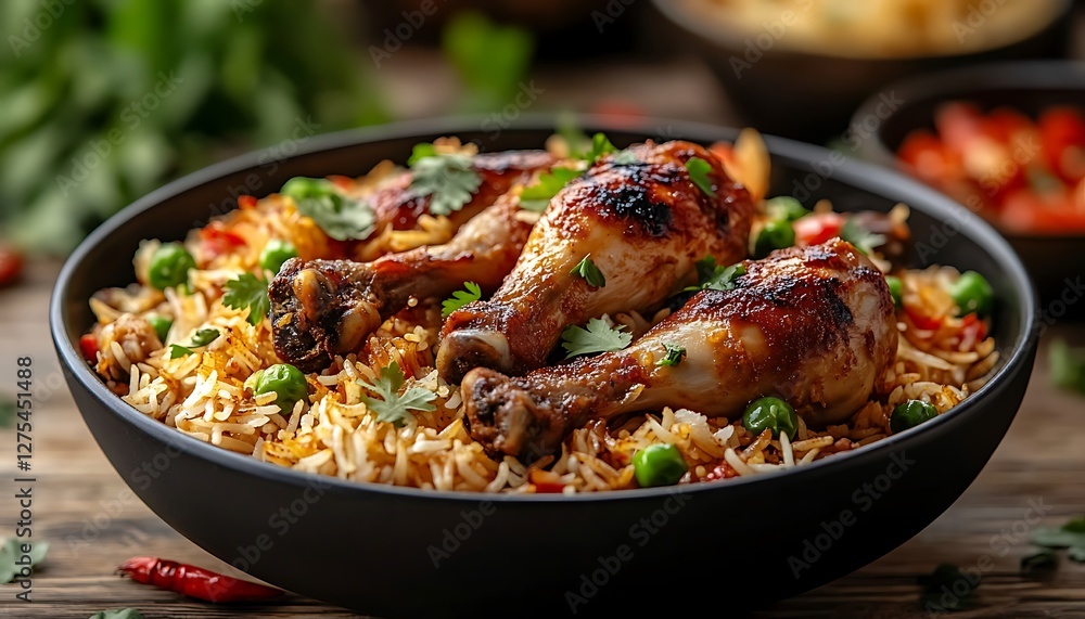 Spicy chicken drumsticks biryani Spicy chicken drumsticks biryani
