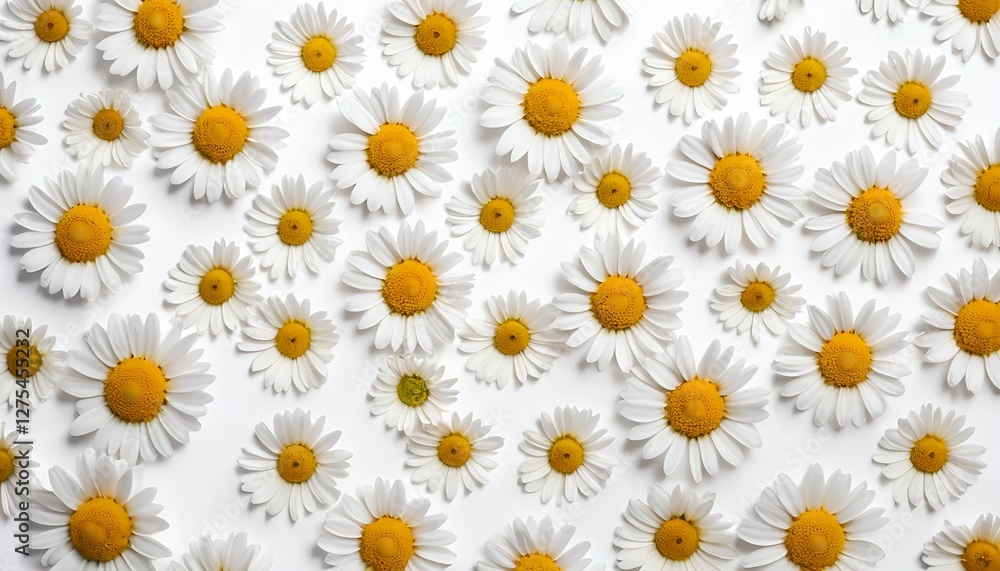 White Daisies on White Background White Daisies on White Background