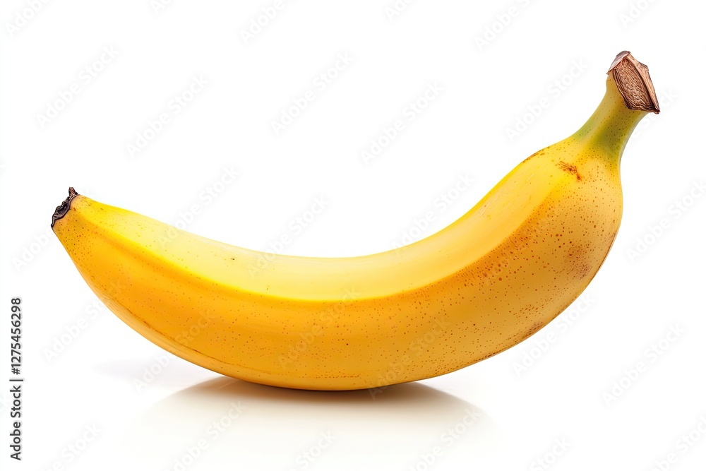 Single ripe banana on white background (2) Single ripe banana on white background (2)