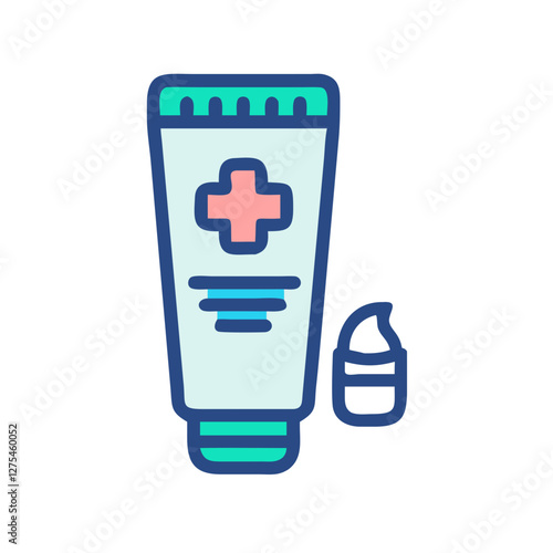 painkiller cream icon design