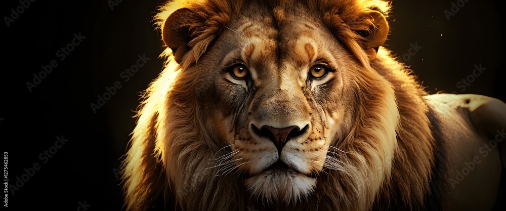 Fototapeta premium Majestic Lion Portrait