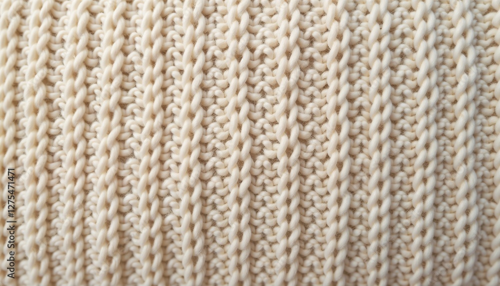 Close-up of knitted beige fabric texture. Close-up of knitted beige fabric texture.