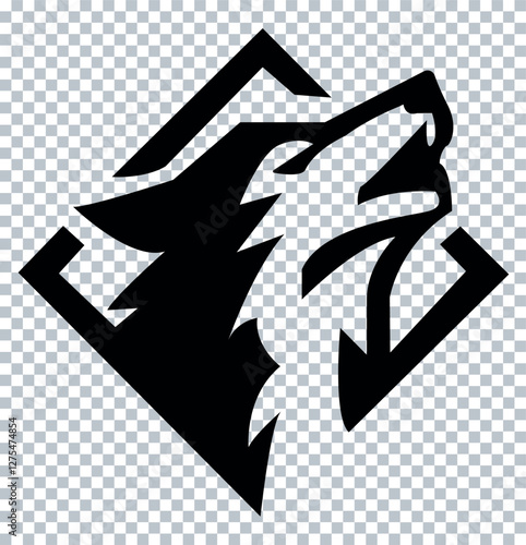 fox head logo. vector logo.