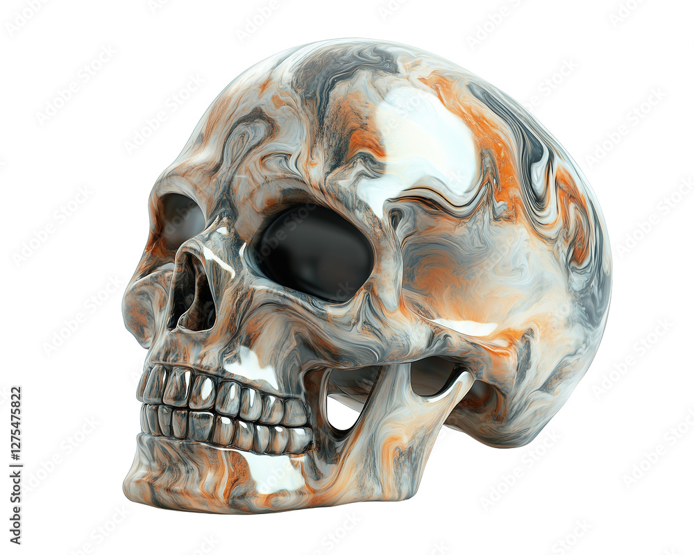 3D Render of a Human Skull with Bone Texture 3D Render of a Human Skull with Bone Texture
