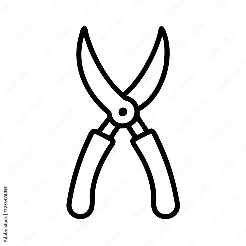 pruning shears icon design pruning shears icon design