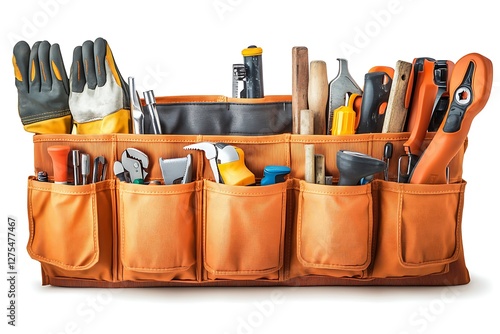 Full Orange Tool Belt with Assorted Tools