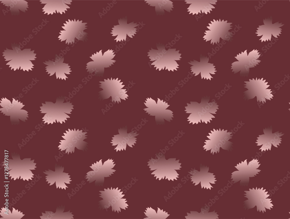 Japanese Fluffy Flower Motif Vector Seamless Pattern Japanese Fluffy Flower Motif Vector Seamless Pattern