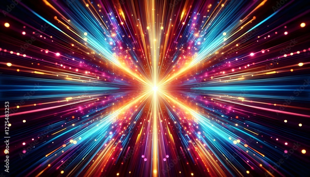 Abstract Colorful Light Beams Background. Abstract Colorful Light Beams Background.