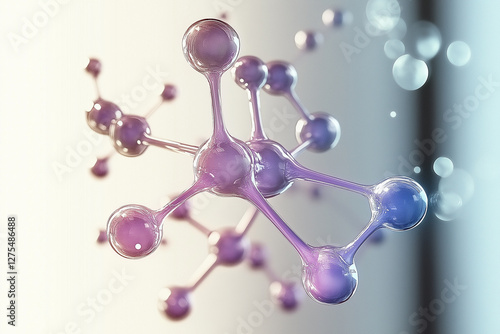 Obraz na płótnie molecule w salonie