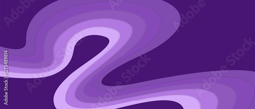 Abstract calming and elegant vector illustration with smooth and soft purple waves