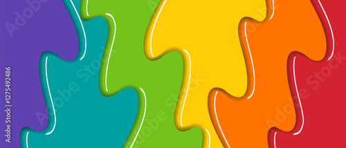 Colorful and glossy paint splatters forming a unique and abstract pattern