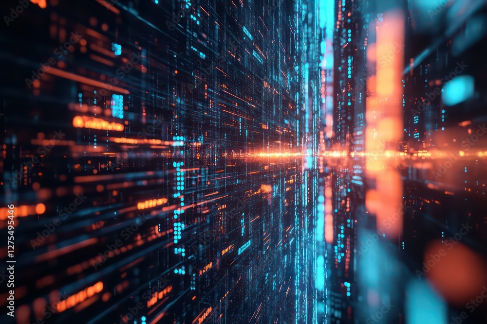 Obraz premium Big data. Information concept. 3D render