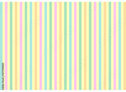  春　ストライプ　カラフル　黄色　ポップ 　背景　壁紙　パターン