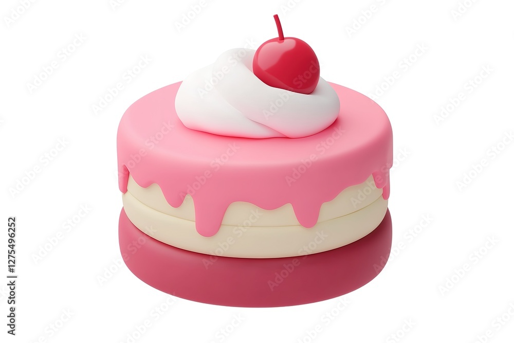 Sweet Delight: A Charming Red and Pink Cake Icon, Perfectly Icing the Top with Whipped Cream, Deliciously Designed for Bakery Menus, Websites, and Adorable App Icons. Ideal for Sweet Treat Branding, Sweet Delight: A Charming Red and Pink Cake Icon, Perfectly Icing the Top with Whipped Cream, Deliciously Designed for Bakery Menus, Websites, and Adorable App Icons. Ideal for Sweet Treat Branding,