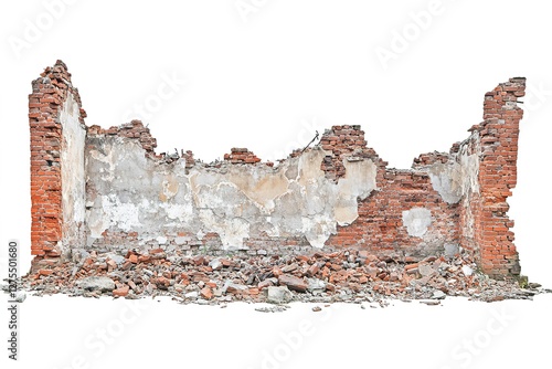Weathered Brick Wall Panorama: Rustic Texture, Vintage Brickwork, Aged Brick Background, Grunge Brick Detail, Old Brick Surface, Decaying Brick, Cracked Brick, Broken Brick, Antiquated Brick,         