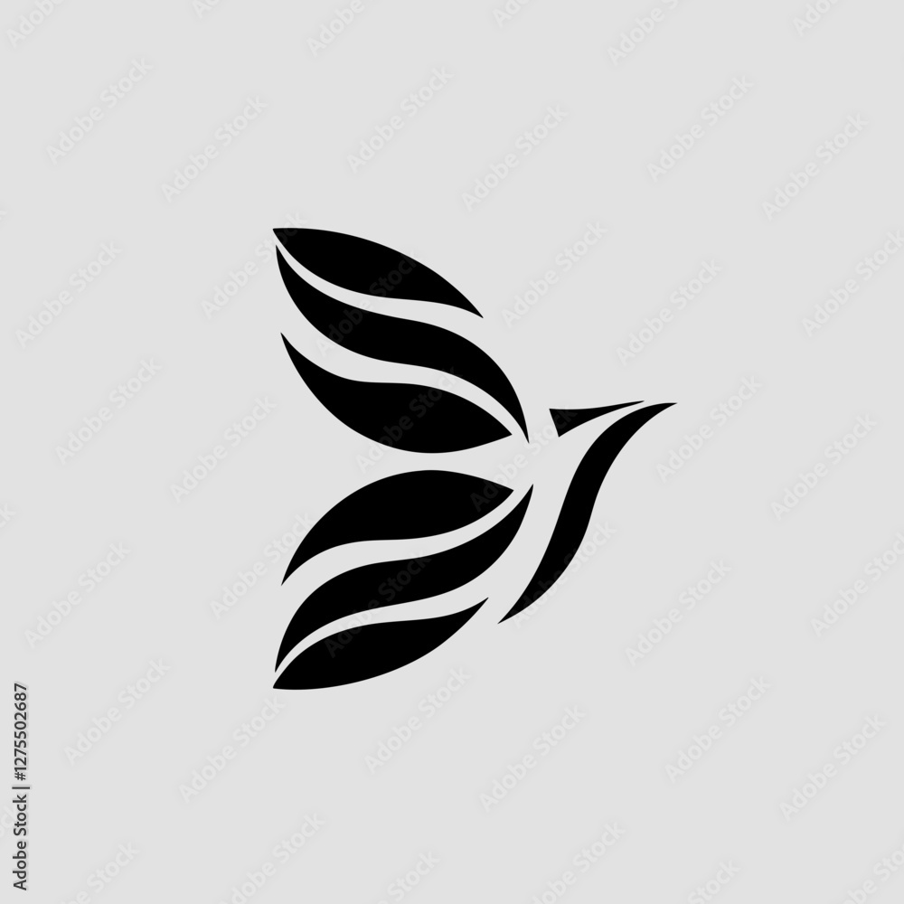 Fototapeta premium vector silhouette of a bird