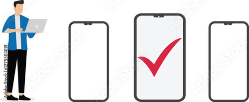 Online Voting, survey questionnaire concept