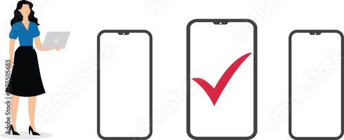 Online Voting, survey questionnaire concept