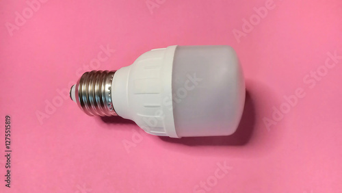 Fotografia Energy efficient LED light bulb, close up view