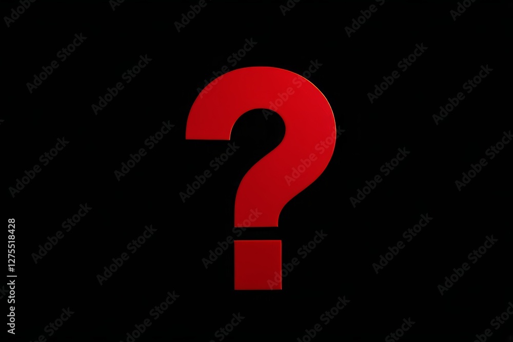 a close up of a red question mark on a black background a close up of a red question mark on a black background