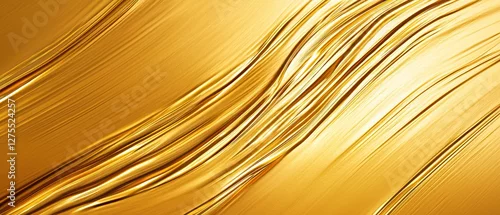 Panel kuchenny z motywem Abstract gold wavy lines background.