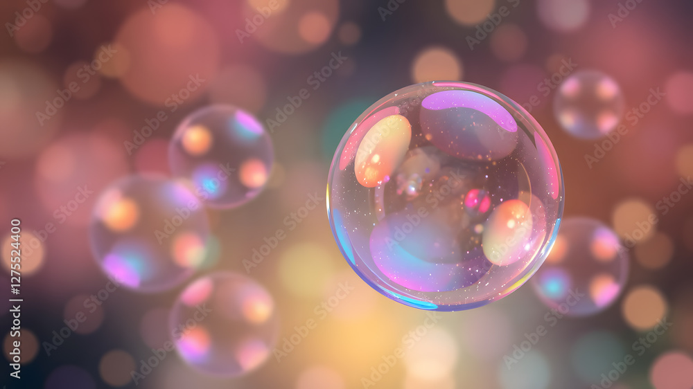 Abstract background with soft iridescent orbs gradient effect Abstract background with soft iridescent orbs gradient effect