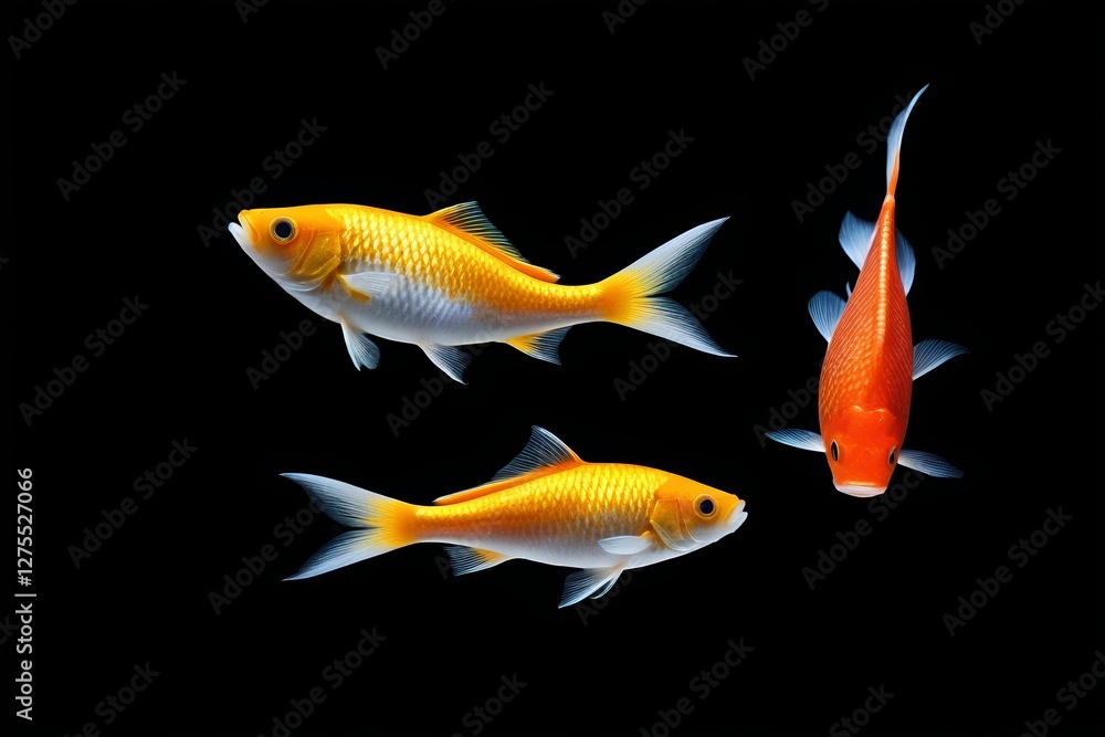 there are two fish swimming in the water together there are two fish swimming in the water together