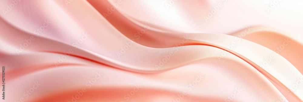 Obraz premium Vertical background featuring warm pale pink curves that create a subtle, wave-like pattern, adding depth and interest.