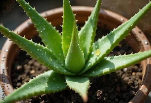 aloe vera plant in water