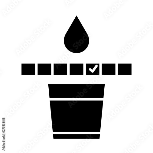 Water quality indicator icon