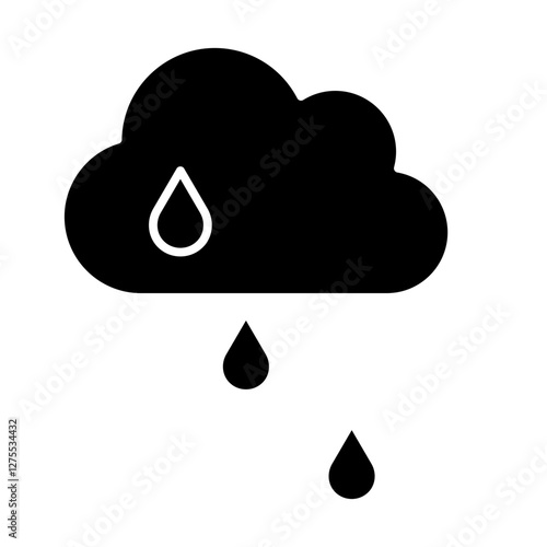 Rain water icon