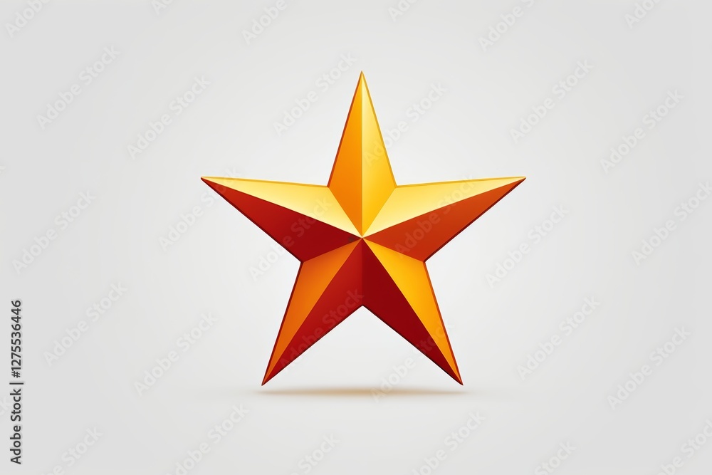 Fototapeta premium there is a star that is standing up on a white surface