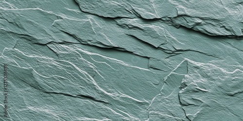 Wallpaper Mural Abstract green slate stone wall. Architecture building material background. Backdrop for construction Torontodigital.ca