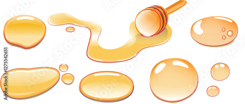 drop oil droplet liquid vector icon serum transparent honey yellow isolated gel background drip gold clear realistic white ball olive argan collagen texture beauty cosmetic top design golden splash vi