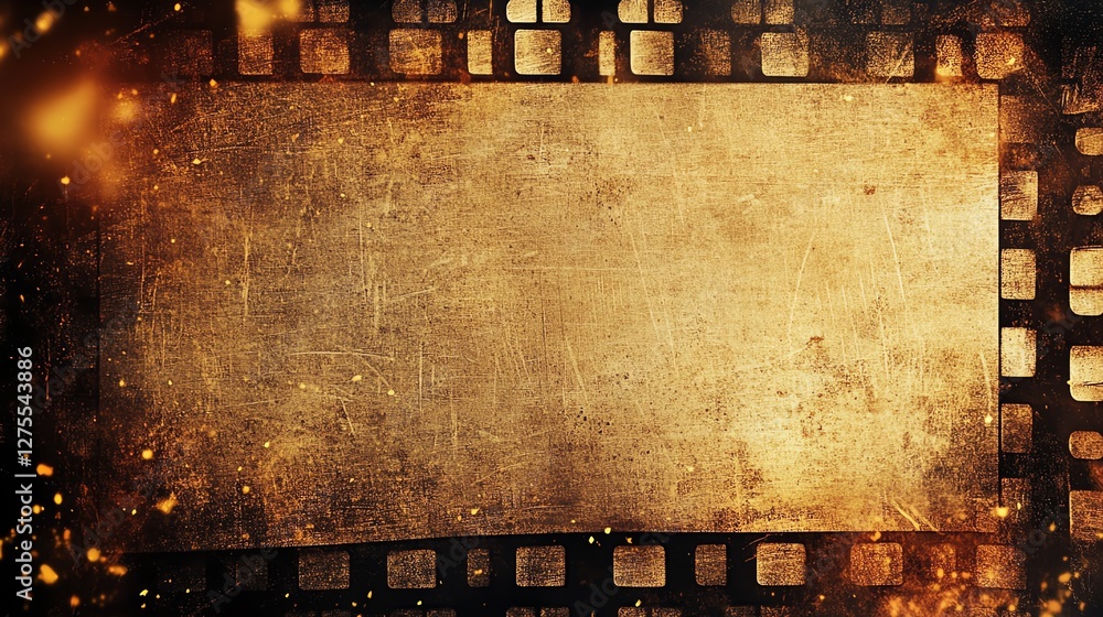 Obraz premium Vintage film frame with blank space for text.