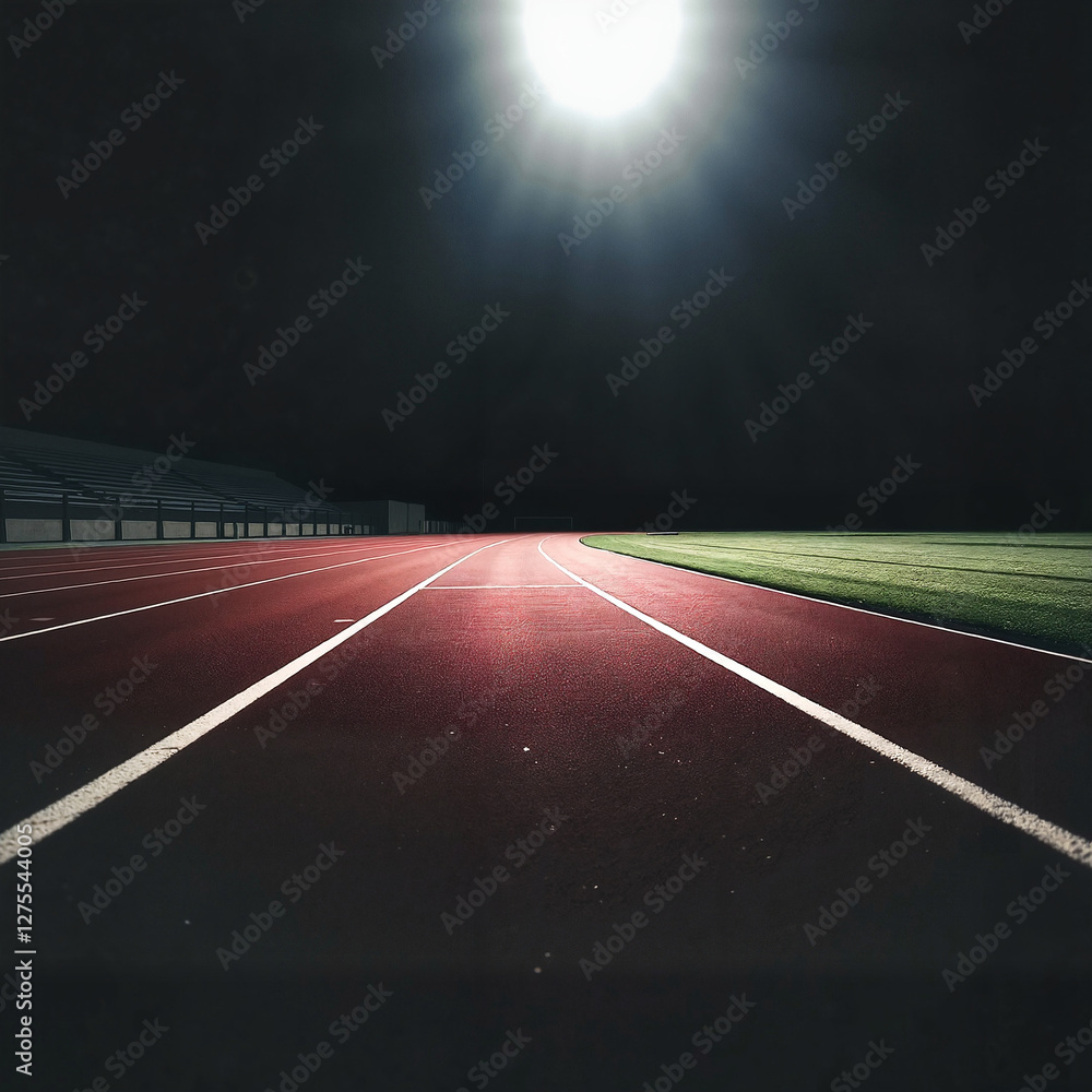Naklejka premium Abstract running track design with perspective lines and a modern aesthetic