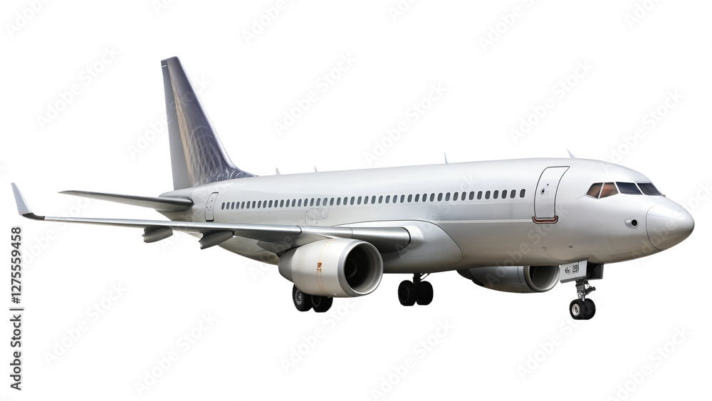 airplane isolated on transparent white background, clipping path airplane isolated on transparent white background, clipping path