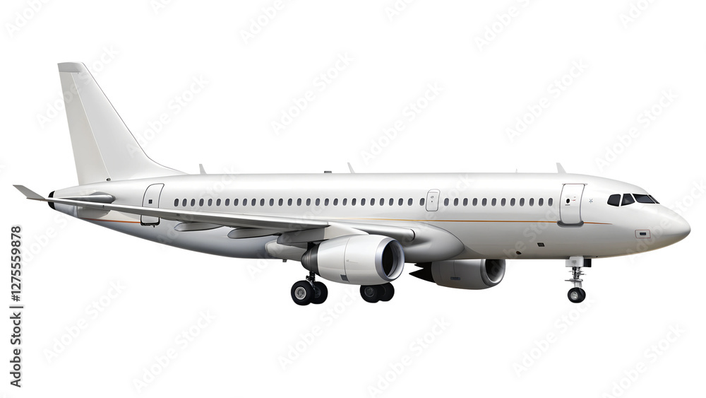 airplane isolated on transparent white background, clipping path airplane isolated on transparent white background, clipping path