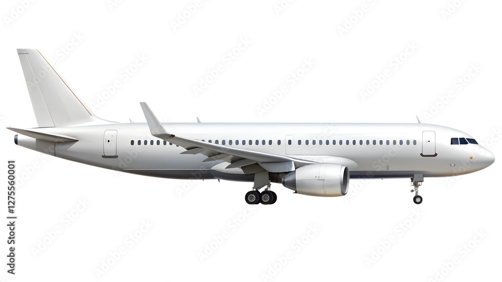 airplane isolated on transparent white background, clipping path airplane isolated on transparent white background, clipping path