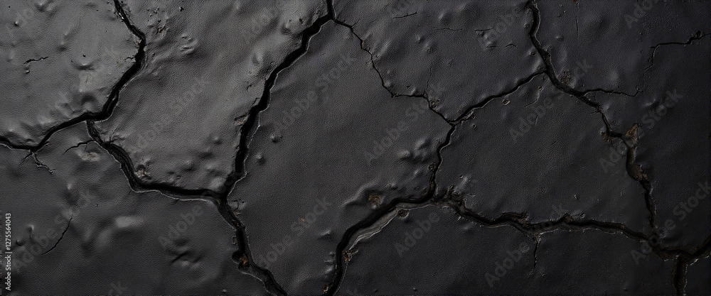 Weathered charcoal surface with cracks and textures, rustic aesthetic Weathered charcoal surface with cracks and textures, rustic aesthetic