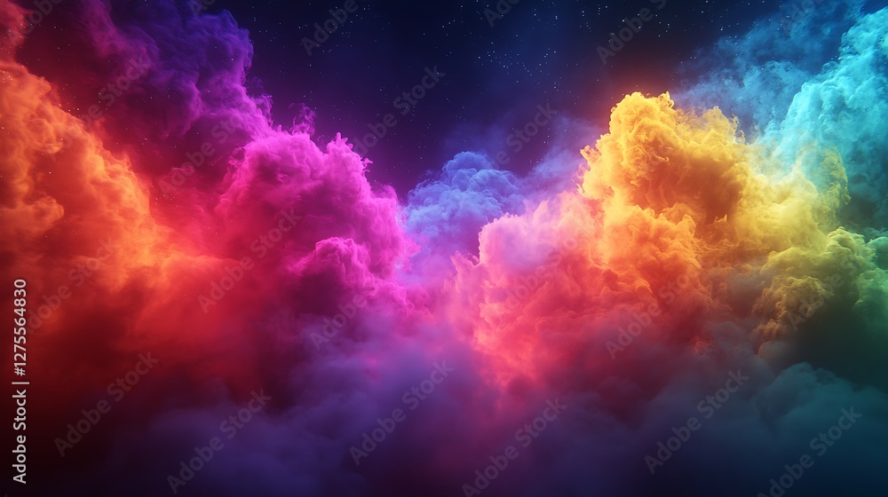 Colorful nebula cloudscape, cosmic background, fantasy art, digital artwork, ideal for sci-fi design Colorful nebula cloudscape, cosmic background, fantasy art, digital artwork, ideal for sci-fi design